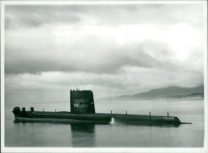 The New Submarine HMS Otter. - Vintage Photograph