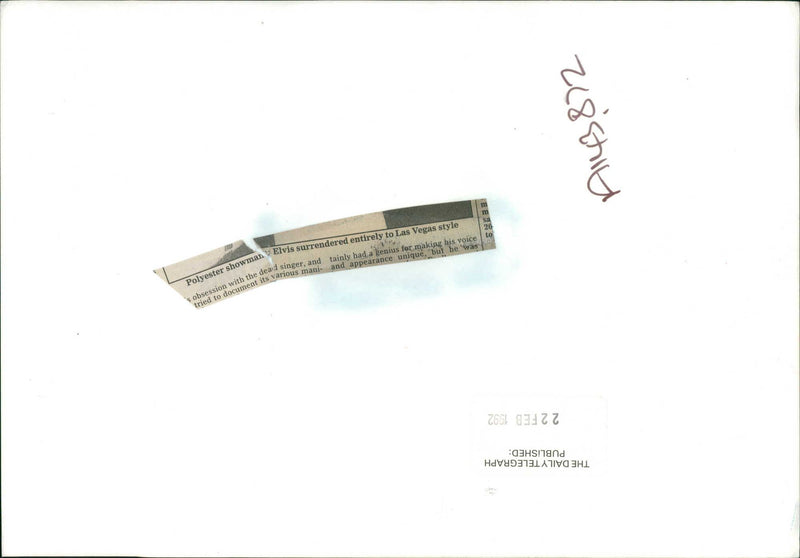 Elvis Presley - Vintage Photograph