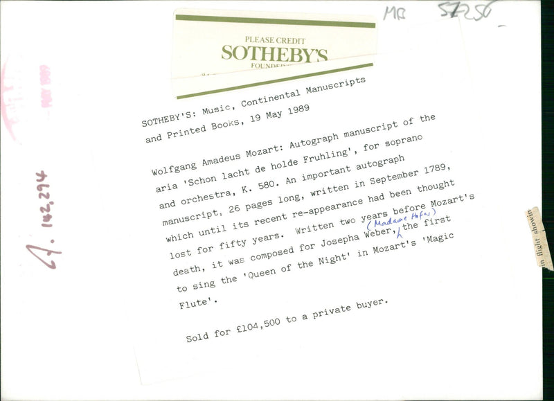 Music, Continental Manuscipts and printed Books. - Vintage Photograph