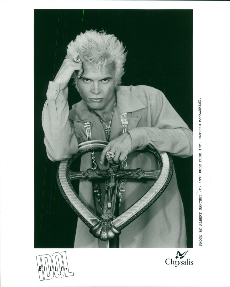 Billy Idol Musician. - Vintage Photograph