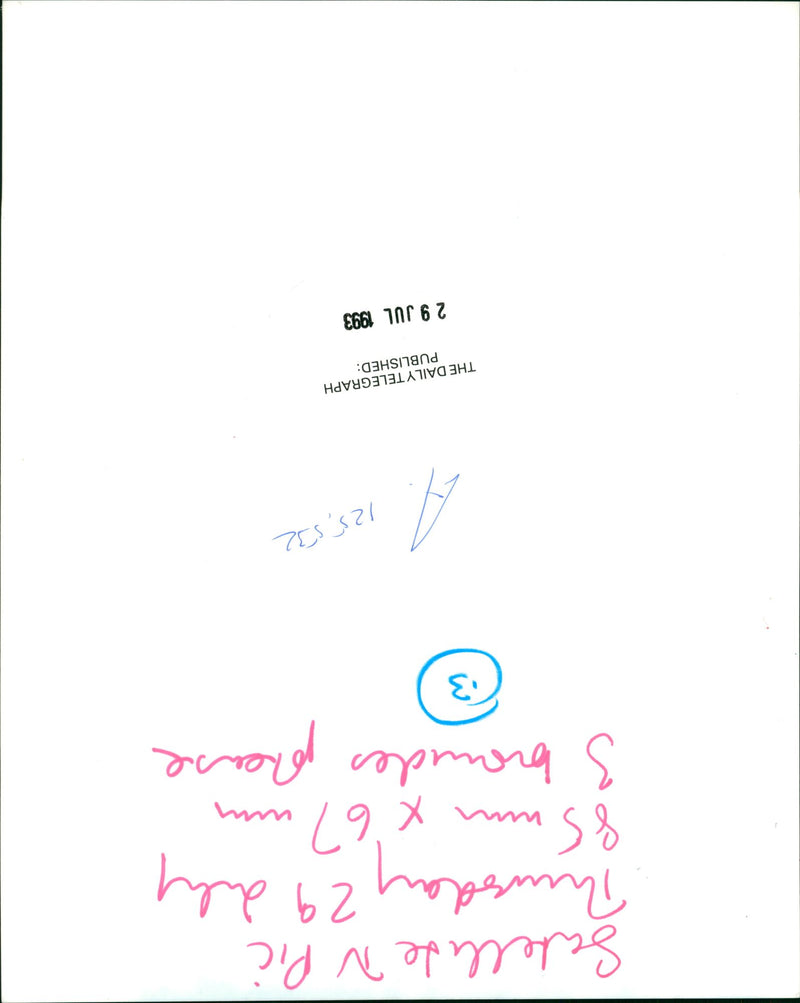 Billy Idol Musician. - Vintage Photograph