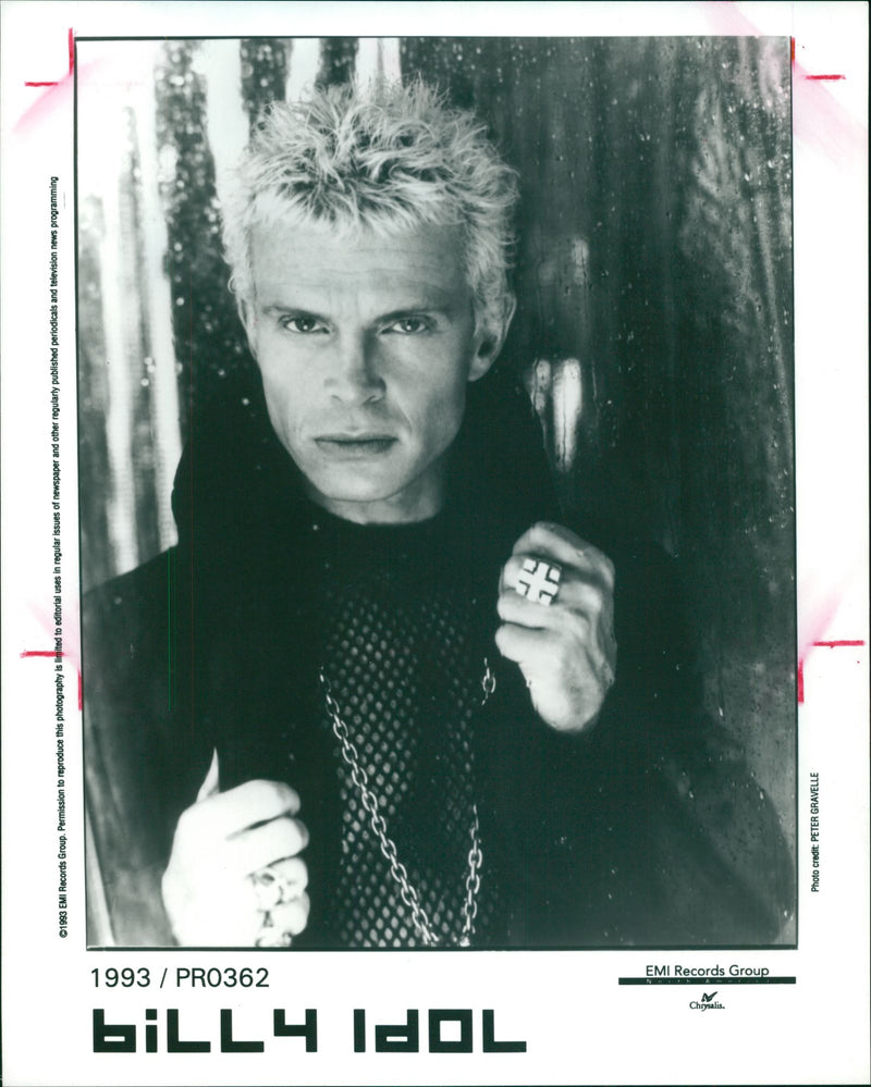 Billy Idol Musician. - Vintage Photograph