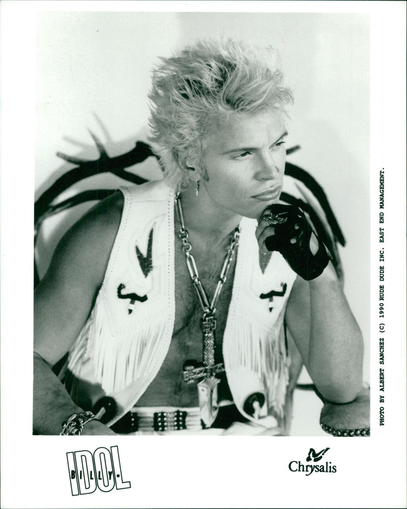 Billy Idol Musician. - Vintage Photograph