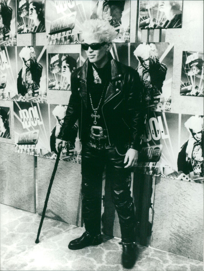 Billy Idol Musician. - Vintage Photograph