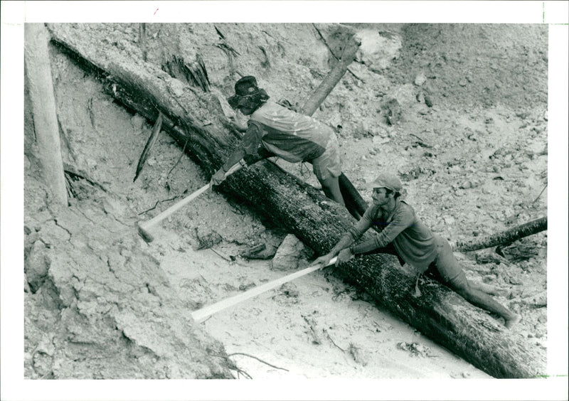 high pressure water jets - Vintage Photograph