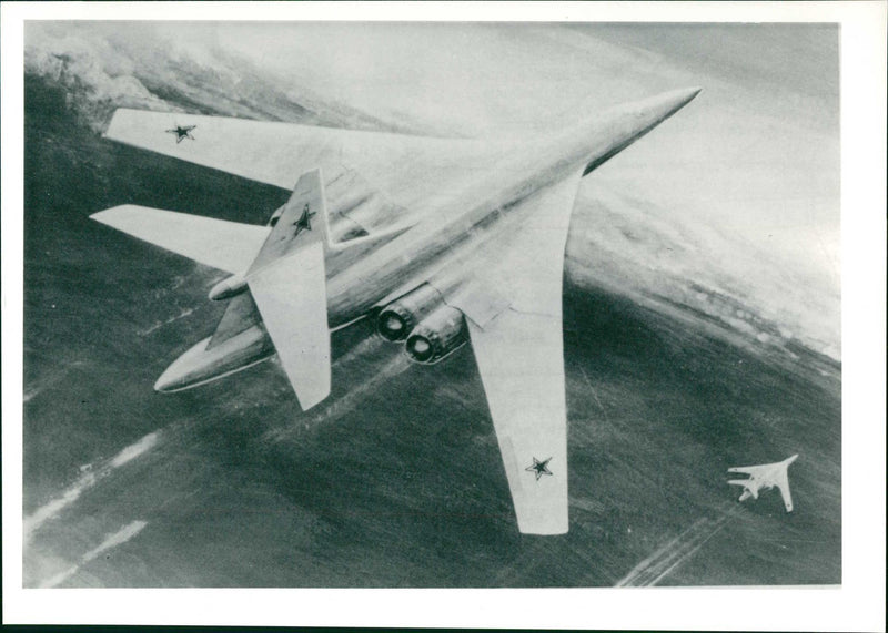 The New Tupolev strategic bomber known to NATO. - Vintage Photograph