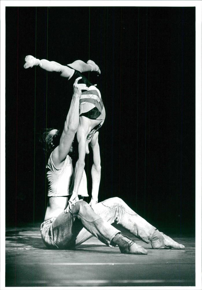 Ballet dancer Viviana Durante and Irek Mukhamedov in 'The Judas Tree' - Vintage Photograph