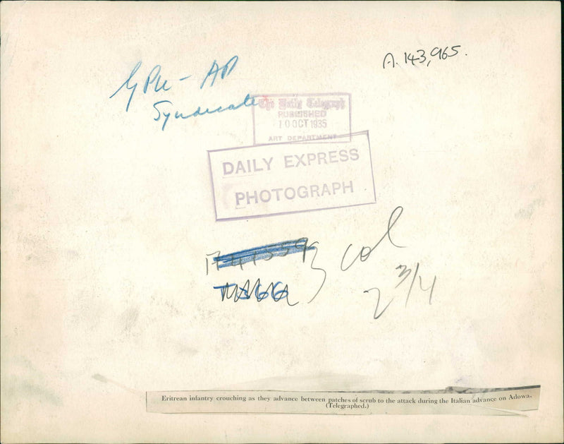 Italo-Ethiopian war - Vintage Photograph