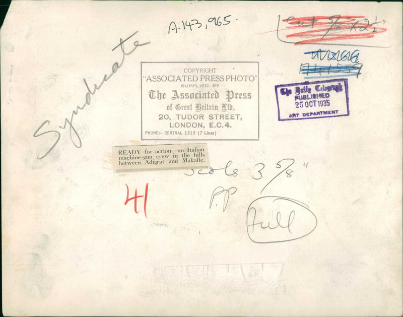 Italo-Ethiopian war - Vintage Photograph