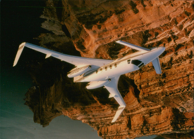 Beechcraft Starship Aircraft model. - Vintage Photograph