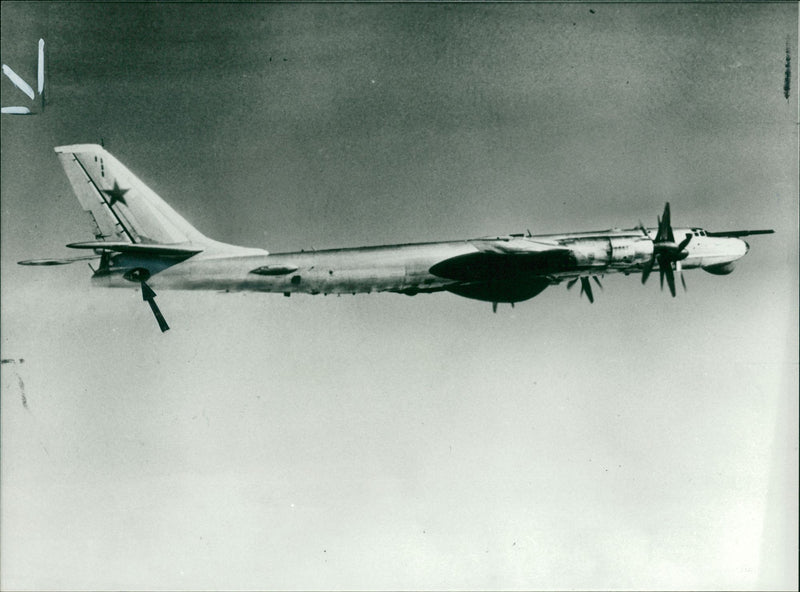 Russian bomber 'Bear' Tupolev Tu-95 - Vintage Photograph