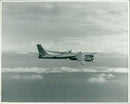 Russian bomber 'BEAR' Tupolev Tu-95 flying - Vintage Photograph