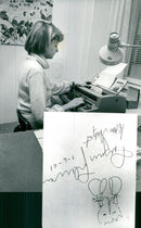 1970 PROGRAM CARDS ANDERSSON TEXT PRINTING SAYAS TEXTWRITER - Vintage Photograph