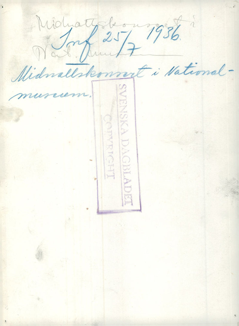 Midnight Concert at National Museum - Vintage Photograph
