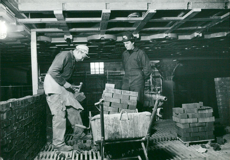 Renovation of the Concert Hall - Vintage Photograph