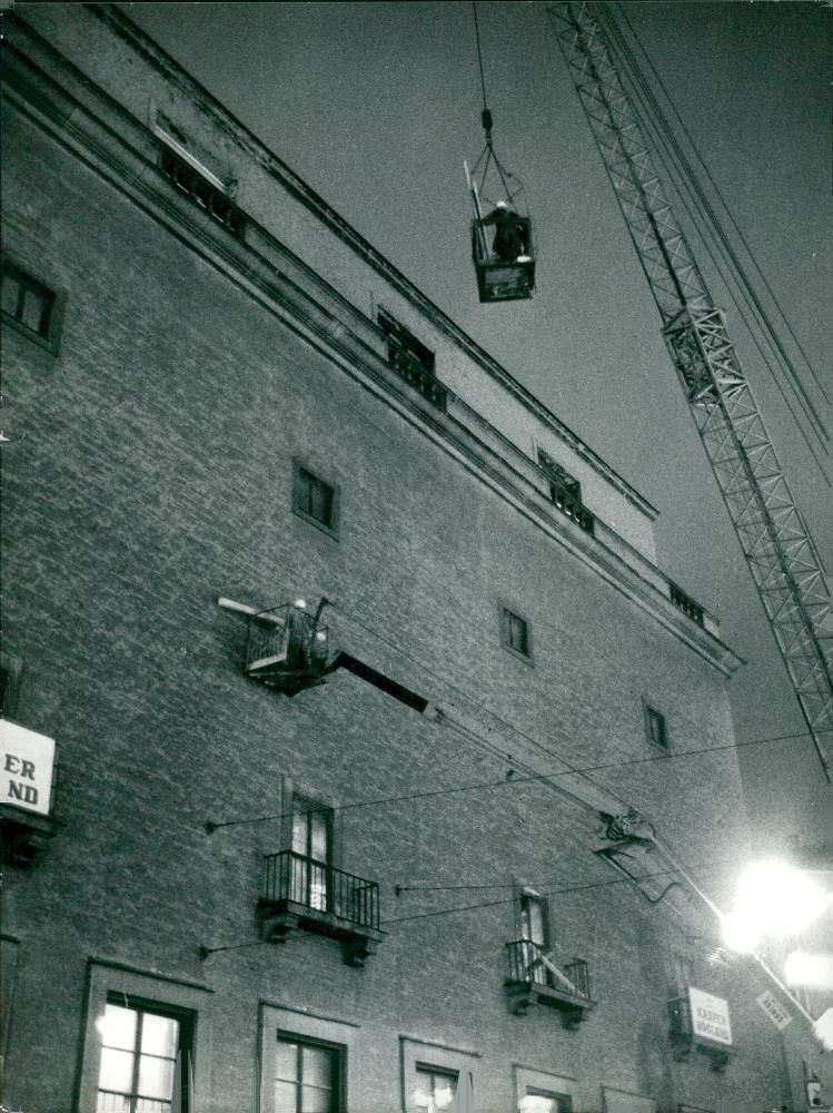 Renovation of the Concert Hall - Vintage Photograph