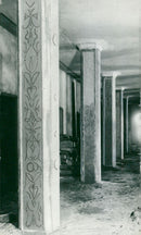 The construction of the Concert Hall - Vintage Photograph