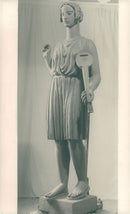 Statue made by Carl Milles at the Concert Hall - Vintage Photograph