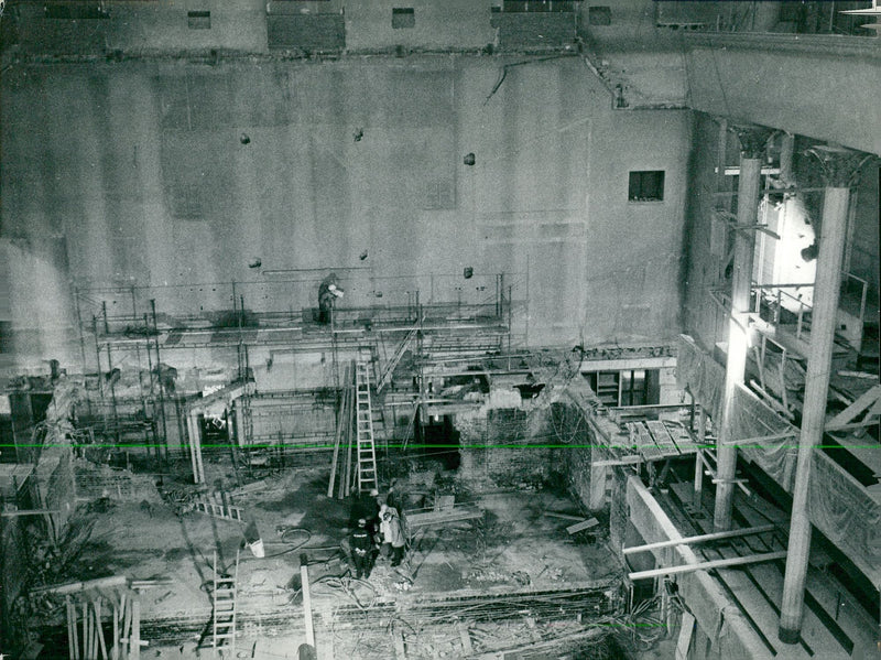 Renovation of the Concert Hall - Vintage Photograph