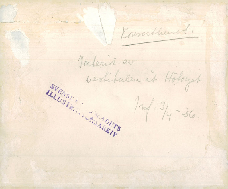 Concert Hall 1926 - Vintage Photograph