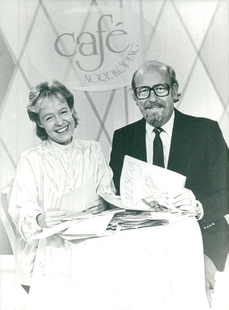 Viveca Ringmar and Bengt Nordlund in "CafÃ© NorrkÃ¶ping" - Vintage Photograph