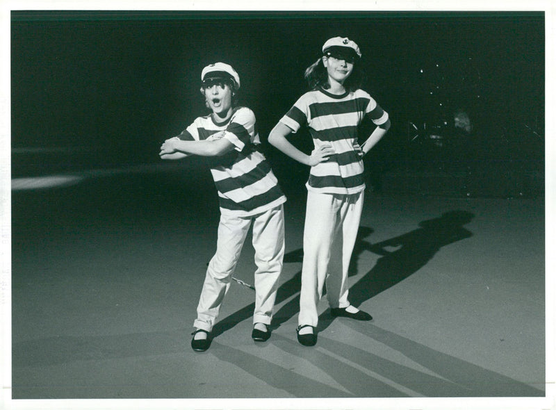 "Nygammalt" with Marika and Benita at the Swedish theater. - Vintage Photograph