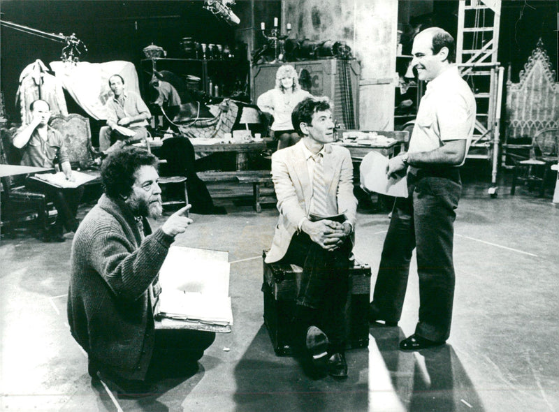 John Barton, Ian McKellen och David Suchet i "Spela Shakespeare" - Vintage Photograph