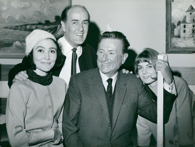 ÃllegÃ¥rd Wellton, Claes Thelander, director Georg Funkquist and Inga Sarri - Vintage Photograph