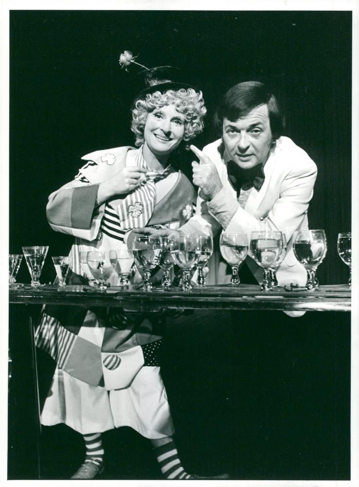 Water glass music show at VarietÃ© Ystad - Vintage Photograph