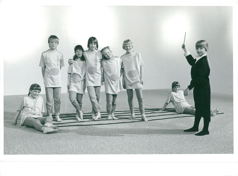 Rhythmic group from TyresÃ¶ Municipal Music School - Vintage Photograph