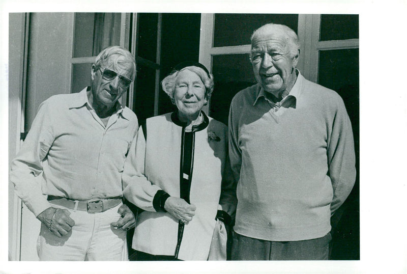 Sven "Furtan" Andersson, Ingeborg Stille and Prince Bertil in "Heroes of the Wheel" - Vintage Photograph