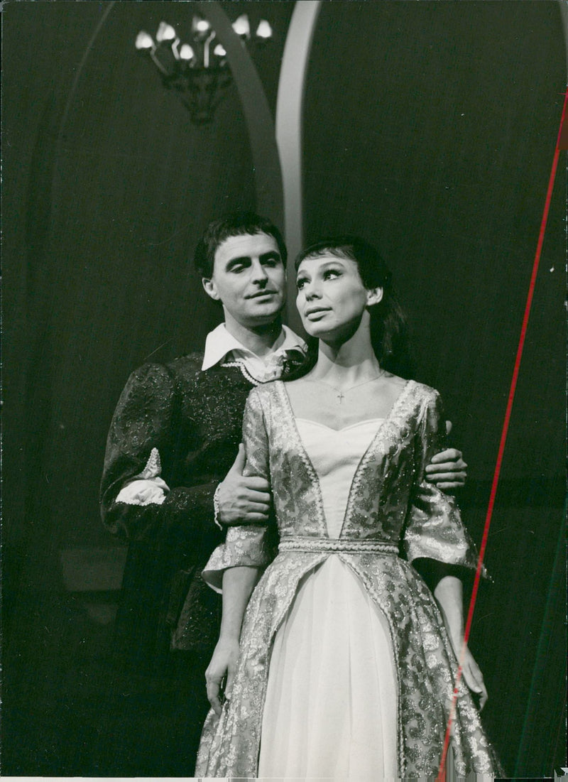 Rune Blomquist and Gurie Nordwall in "Romeo and Julia" - Vintage Photograph