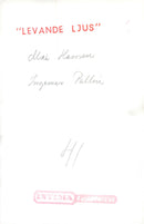 Max Hansen och Ingemar Pallin i "Levande ljus" - Vintage Photograph
