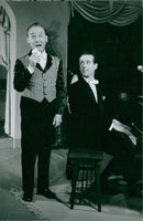 Max Hansen och Ingemar Pallin i "Levande ljus" - Vintage Photograph
