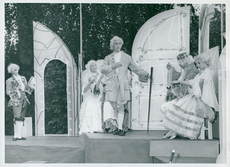 Theater premiere at villa Lido - Vintage Photograph