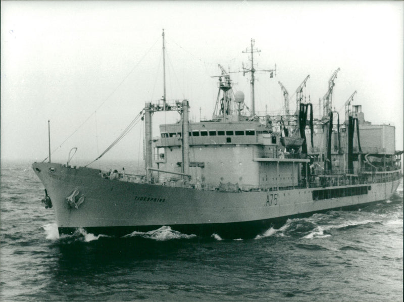 Ship: HMS Tidespring - Vintage Photograph