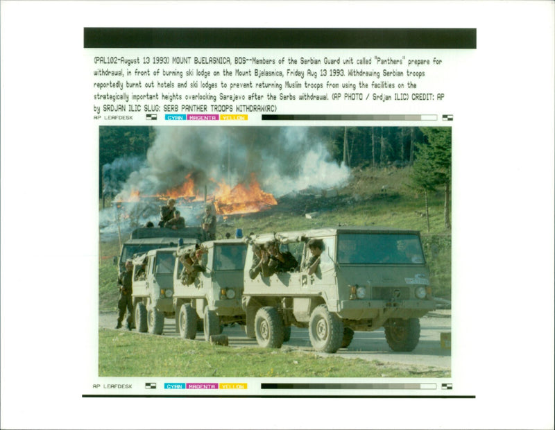 Bosnian War Armed conflict - Vintage Photograph