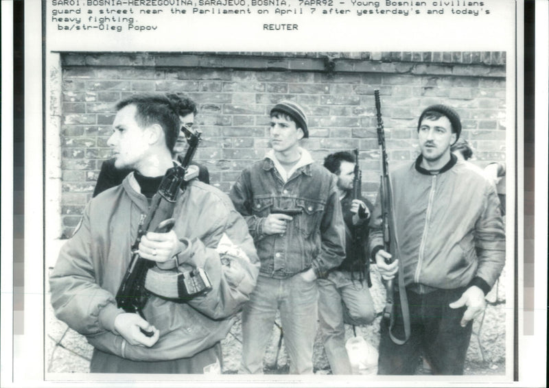 Bosnian War Armed conflict - Vintage Photograph