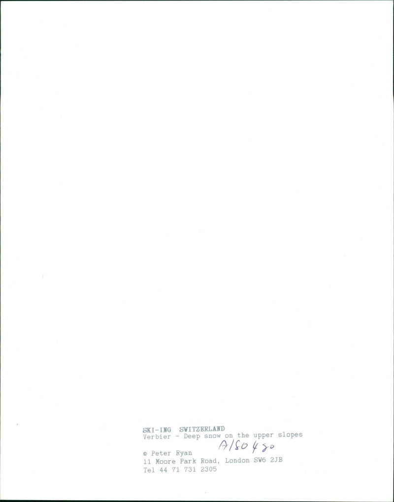 Skiing switzerland. - Vintage Photograph