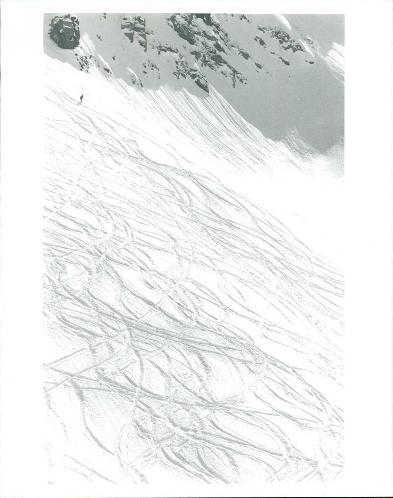 Skiing switzerland. - Vintage Photograph