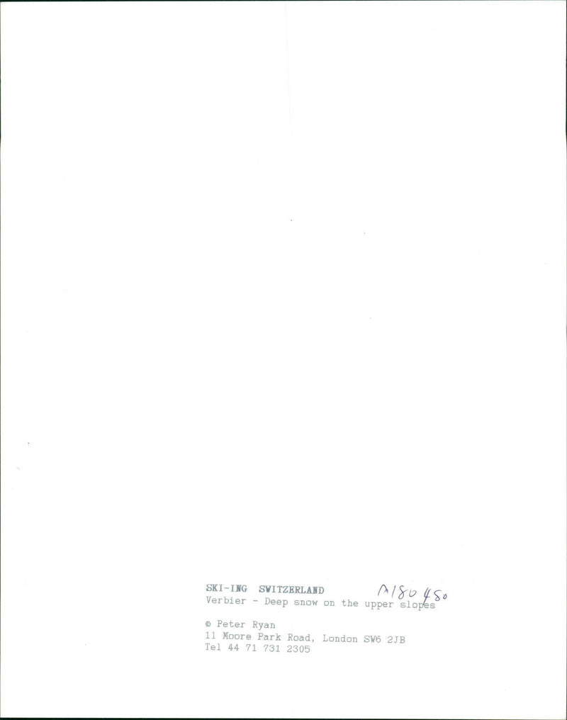 Skiing switzerland. - Vintage Photograph