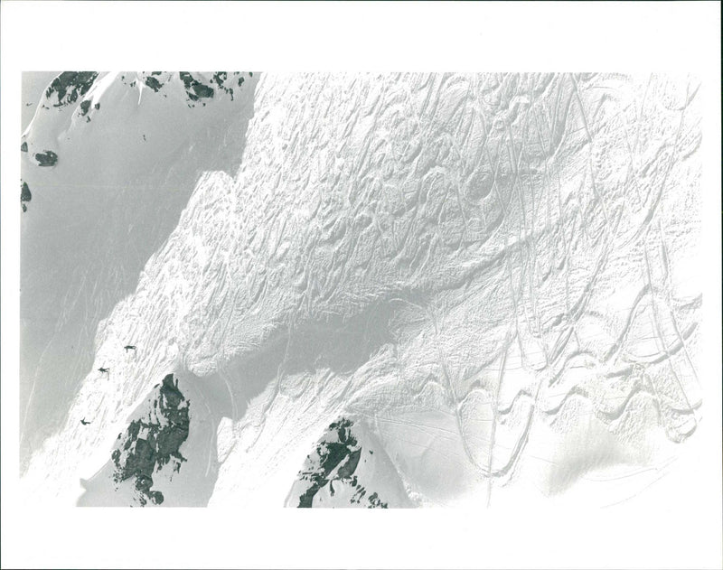 Skiing switzerland. - Vintage Photograph