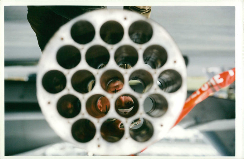US Army crew chief. - Vintage Photograph