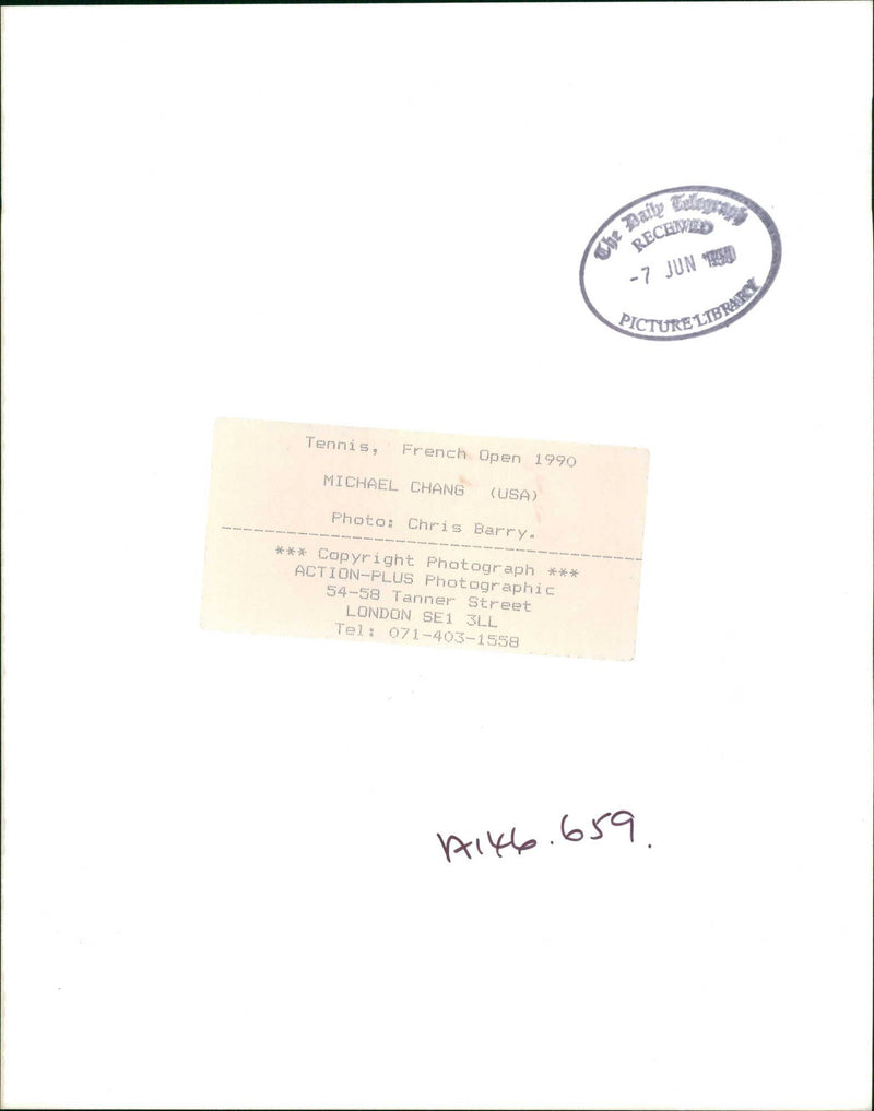 Michael Chang - Vintage Photograph