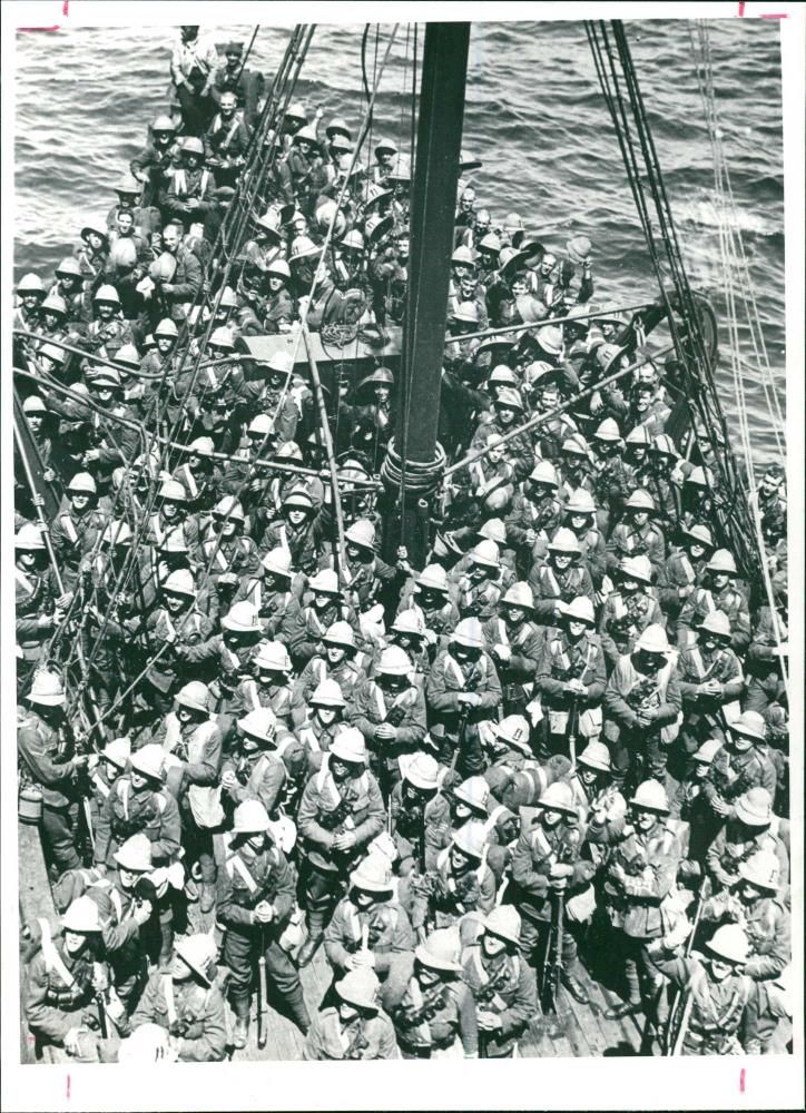 Lancashire Fusiliers. - Vintage Photograph