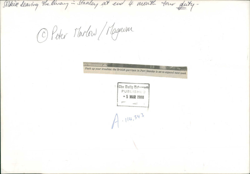 The British garrison - Vintage Photograph