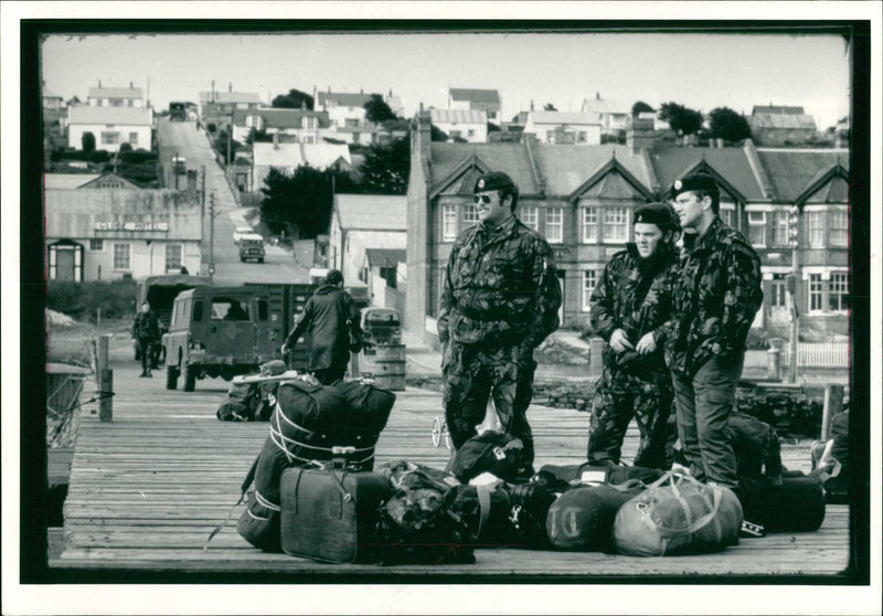 The British garrison - Vintage Photograph