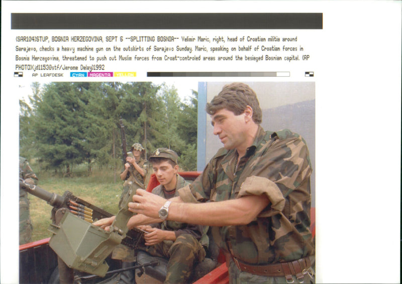 Splitting Bosnia. - Vintage Photograph