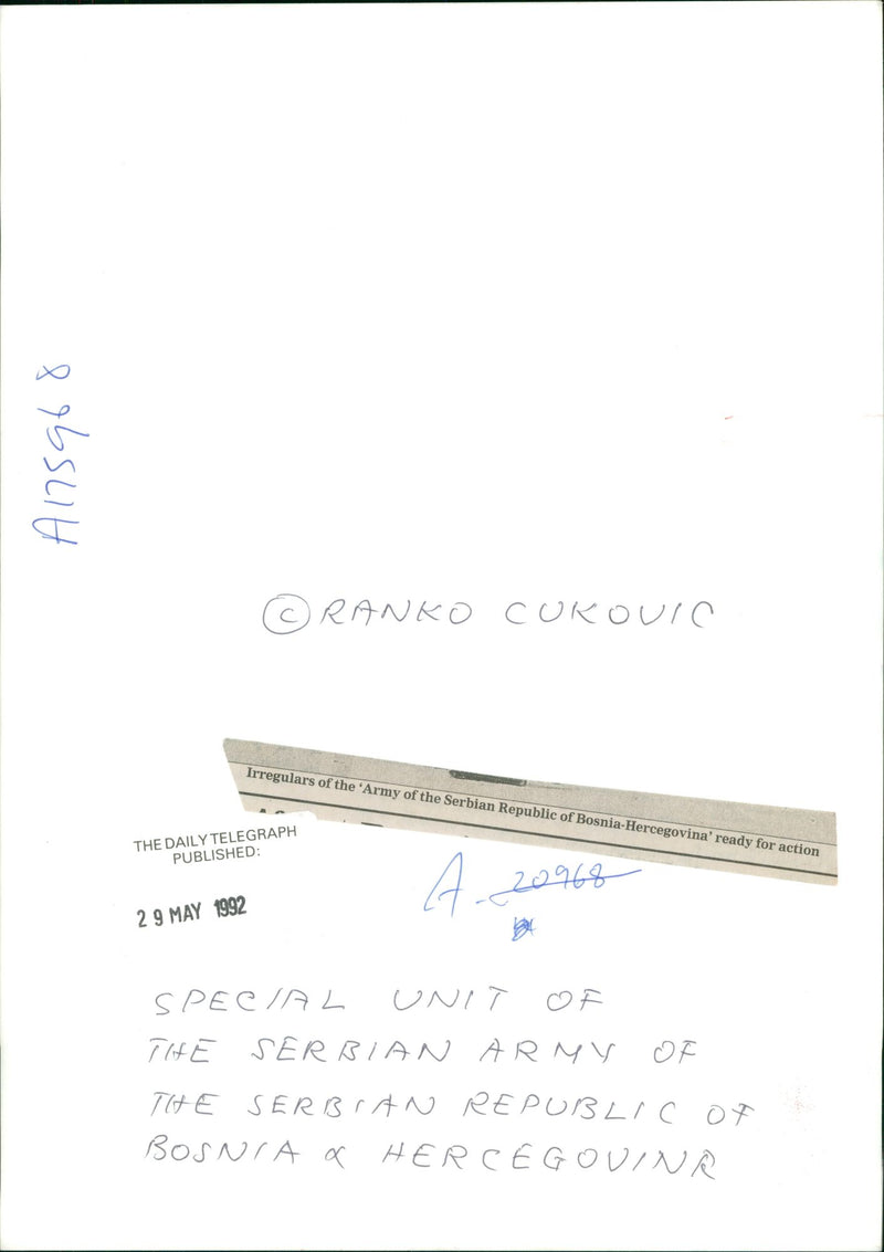 irregulars of the Army. - Vintage Photograph