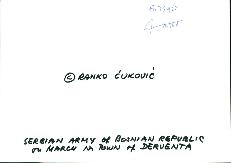 Bosnia war - Vintage Photograph